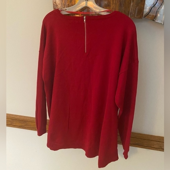 Cable and Gauge Red Sweater 1X NWT - Picture 2 of 9